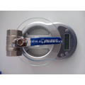 Bronze sanitary stainless steel 3 way ball valve